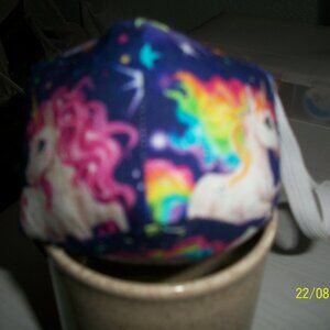 2" Rainbow Unicorn Car/Tote/Office Dice-Handmade